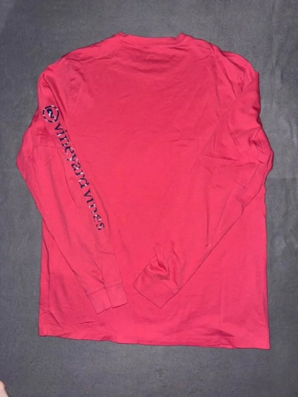 Vineyard Vines Men's Medium Long Sleeve Cotton T-Shirt Red